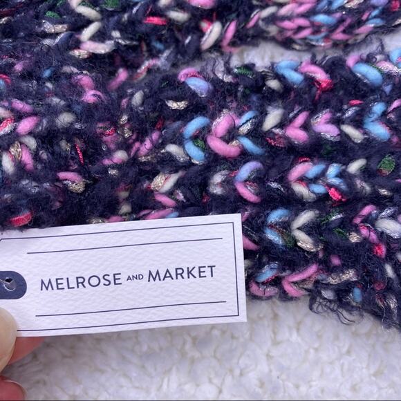 Melrose and Market Black Multicolor Knit Gloves - Picture 3 of 6